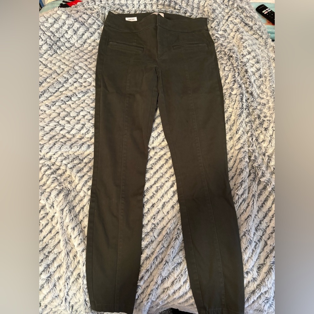 Skinny ankle dark green jeans
